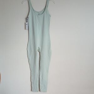 Life Shake-It Silver Sage Green Jumpsuit